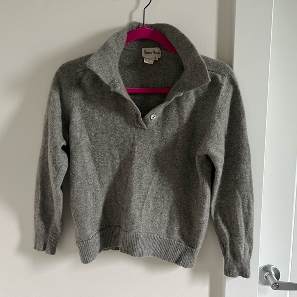 Neiman-Marcus 100% cashmere polo sweater - Picture 1 of 8